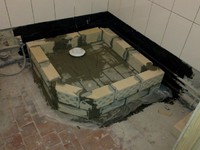 Строительство основания поддона